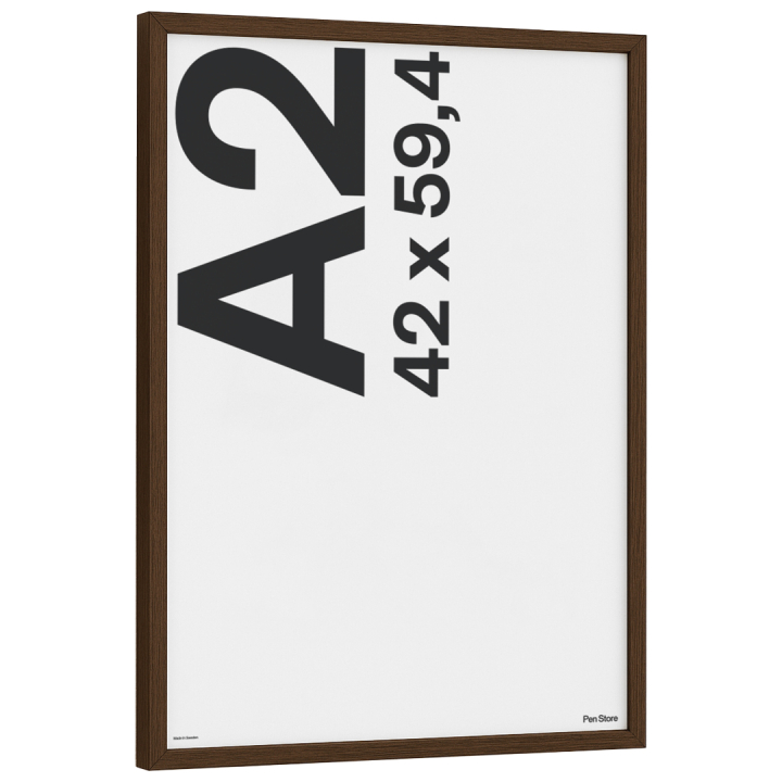 Cadre en bois couleur noyer 42x59,4 cm A2 dans le groupe Loisirs créatifs / Organiser / Cadres / Cadres couleur noyer chez Pen Store (135075)