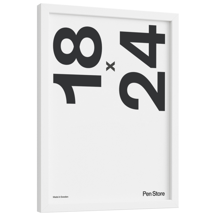 Cadre en bois blanc 18x24 cm dans le groupe Loisirs créatifs / Organiser / Cadres / Cadres blancs chez Pen Store (135092)