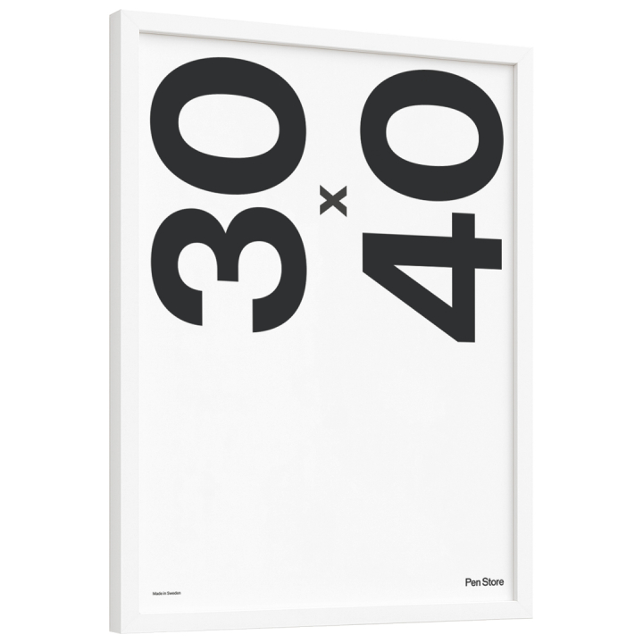 Cadre en bois blanc 30x40 cm dans le groupe Loisirs créatifs / Organiser / Cadres / Cadres blancs chez Pen Store (135096)
