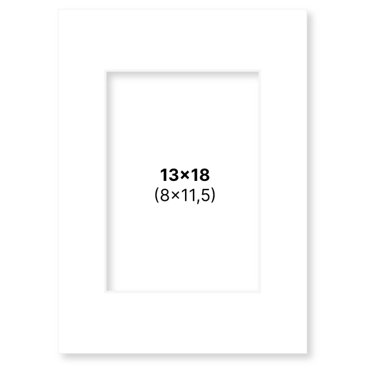 Passe-partout Blanc 13x18 cm dans le groupe Loisirs créatifs / Organiser / Cadres / Passe-partout chez Pen Store (135102)