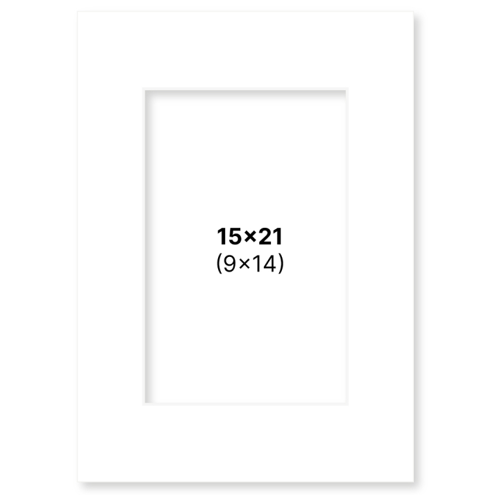 Passe-partout Blanc 15x21 cm dans le groupe Loisirs créatifs / Organiser / Cadres / Passe-partout chez Pen Store (135103)