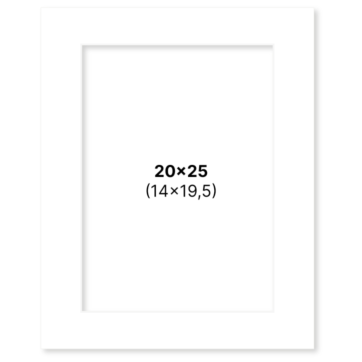 Passe-partout Blanc 20x25 cm dans le groupe Loisirs créatifs / Organiser / Cadres / Passe-partout chez Pen Store (135105)