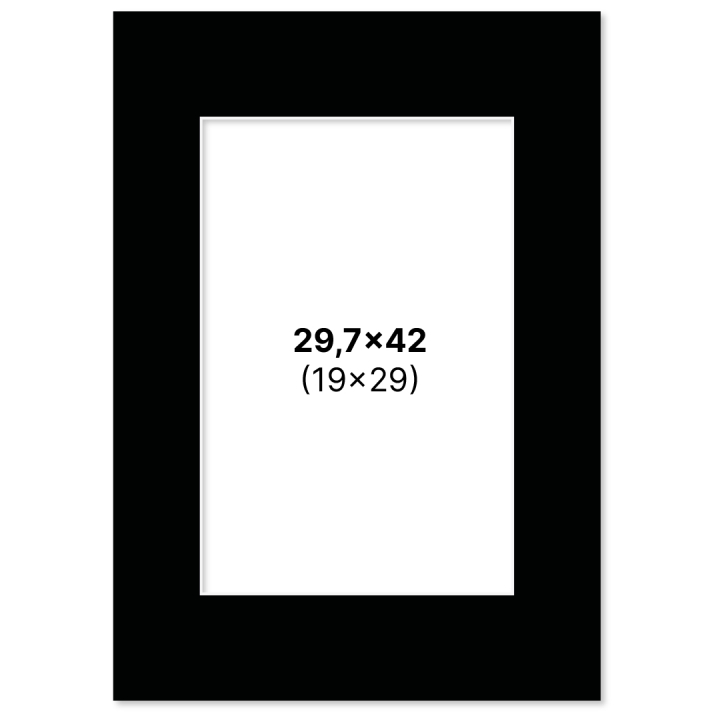 Passe-partout Noir 29,7x42 cm A3 dans le groupe Loisirs créatifs / Organiser / Cadres / Passe-partout chez Pen Store (135121)