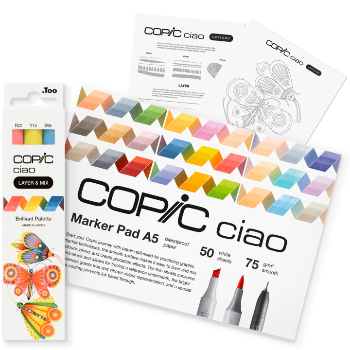 Ciao Layer & Mix 2D Starter Set Brilliant dans le groupe Stylos / Crayons d'artistes / Feutres d'illustrations chez Pen Store (135134)