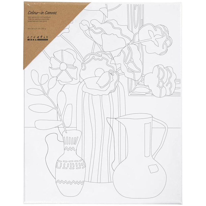 Toile avec impression 24x30cm 360g Nature morte florale dans le groupe Matériels d'artistes / L'atelier / Châssis à clés / Toile de peinture acrylique chez Pen Store (135414)