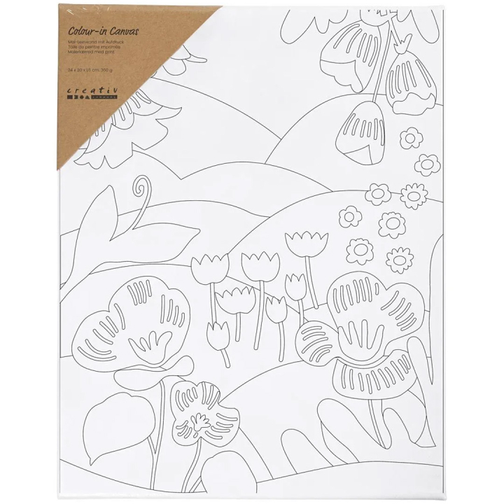Toile avec impression 24x30cm 360g Paysage floral dans le groupe Kids / Hobby et Coleurs pour enfants / Accessoires de peinture pour enfants chez Pen Store (135415)