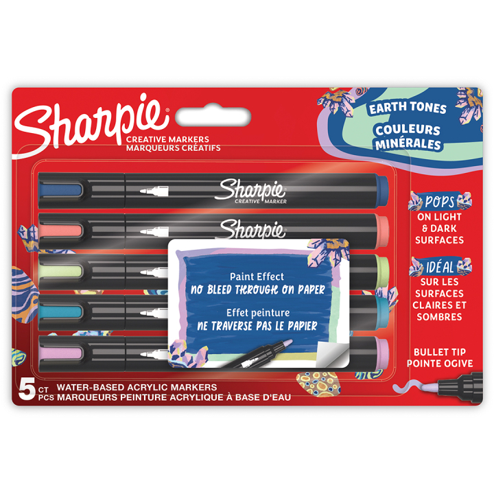 Creative Marker Bullet Tip Lot de 5 dans le groupe Stylos / Crayons d'artistes / Marqueurs acryliques chez Pen Store (135430)