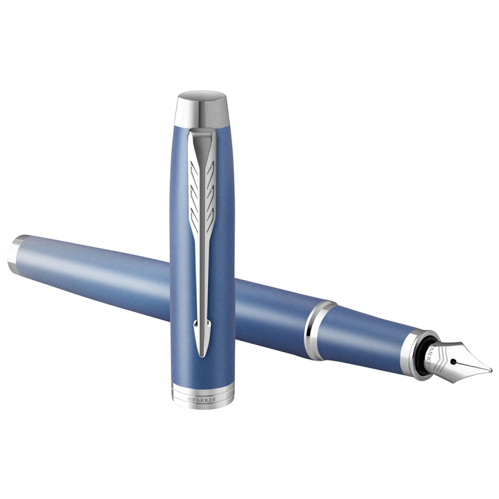 IM Rituals Blue/Chrome Stylo-plume dans le groupe Stylos / Stylo haute de gamme / Stylo à plume chez Pen Store (135479_r)