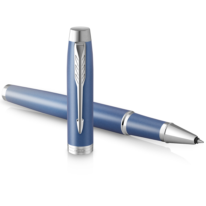 IM Rituals Blue/Chrome Rollerball dans le groupe Stylos / Stylo haute de gamme / Roller chez Pen Store (135481)