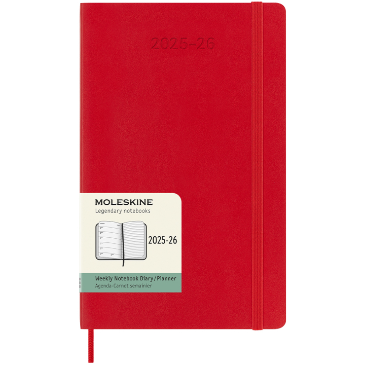 Calendrier 18M WeekNote Soft Cover Large Red dans le groupe Papiers & Blocs / Calendriers et agendas / Calendriers 18 mois chez Pen Store (135600)