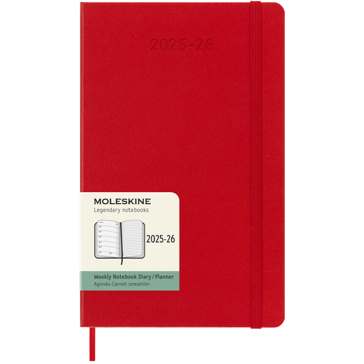 Calendrier 18M WeekNote Hard Cover Large Red dans le groupe Papiers & Blocs / Calendriers et agendas / Calendriers 18 mois chez Pen Store (135602)