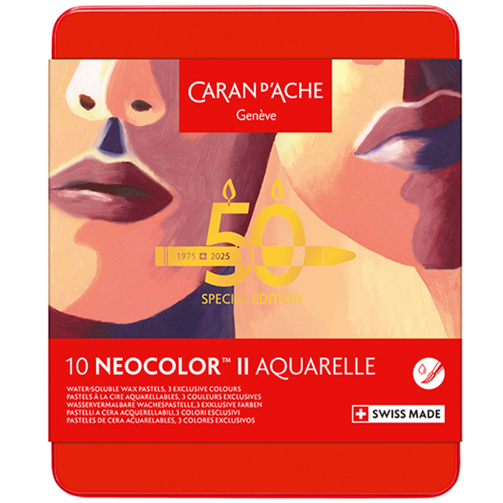 Neocolor II Aquarelle 50 Years Portrait Set de 10 dans le groupe Matériels d'artistes / Couleurs de l'artiste / Pastels / Pastels à la cire chez Pen Store (135629)