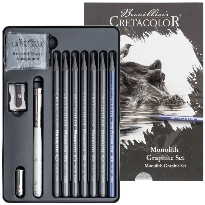 Monolith Ensemble graphite 11 pièces dans le groupe Matériels d'artistes / Craie et Graphite / Graphite et crayon à papier chez Pen Store (135648)