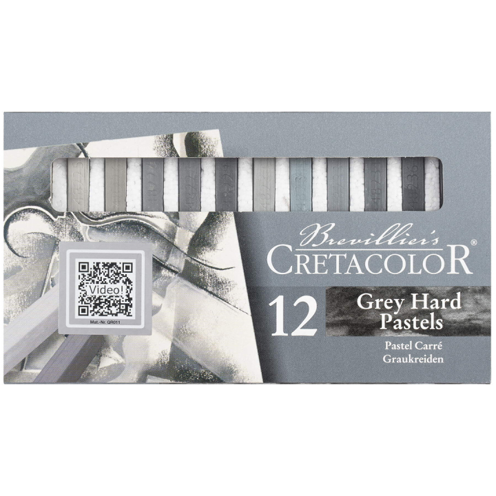 Pastels durs Niveaux de gris set de 12 dans le groupe Matériels d'artistes / Craie et Graphite / Craies pastel chez Pen Store (135650)