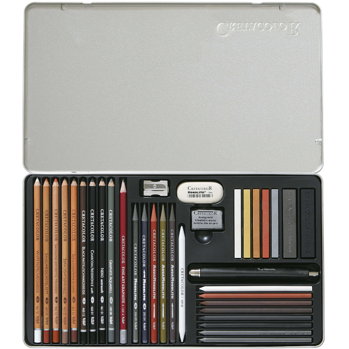Ultimo Ensemble de dessin 35 pièces dans le groupe Matériels d'artistes / Craie et Graphite / Graphite et crayon à papier chez Pen Store (135653)