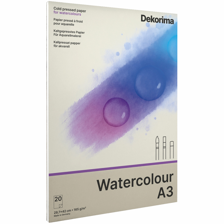 Watercolour Pad 165g A3 dans le groupe Papiers & Blocs / Bloc Artiste / Papier pour aquarelle chez Pen Store (135677)