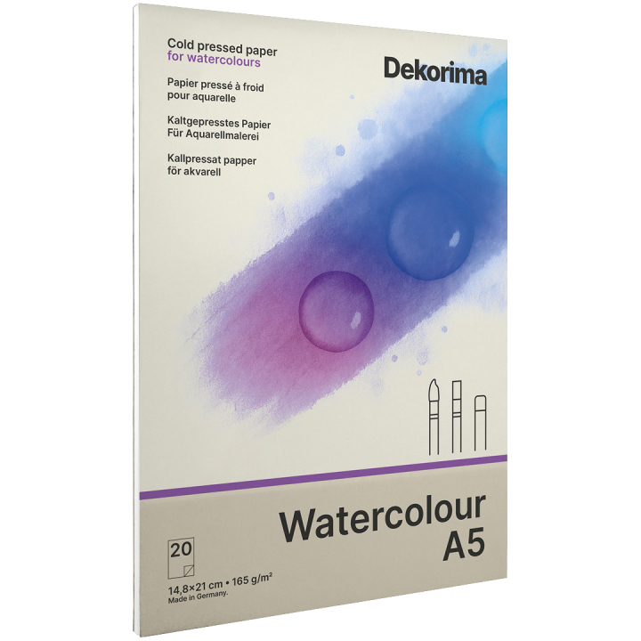 Watercolour Pad 165g A5 dans le groupe Papiers & Blocs / Bloc Artiste / Papier pour aquarelle chez Pen Store (135679)