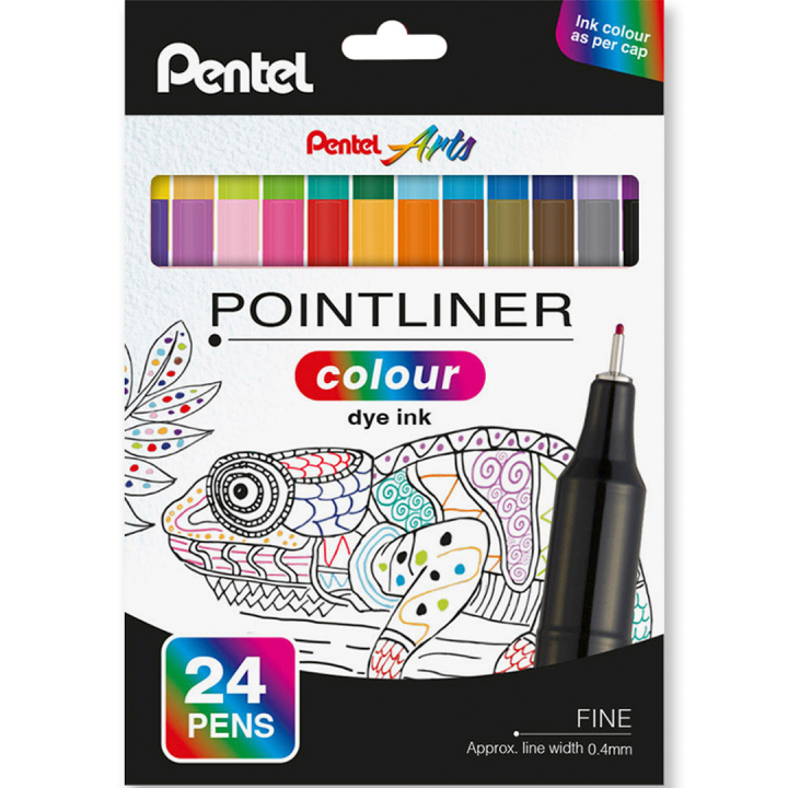 Pointliner Colour Lot de 24 dans le groupe Stylos / Crayons d'artistes / Feutres chez Pen Store (135773)