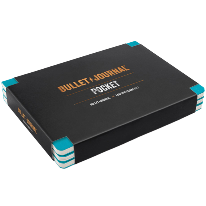 Bullet Journal Pocket Lot de 3 Turquoise25 dans le groupe Papiers & Blocs / Écrire et consigner / Blocs-notes chez Pen Store (136020)