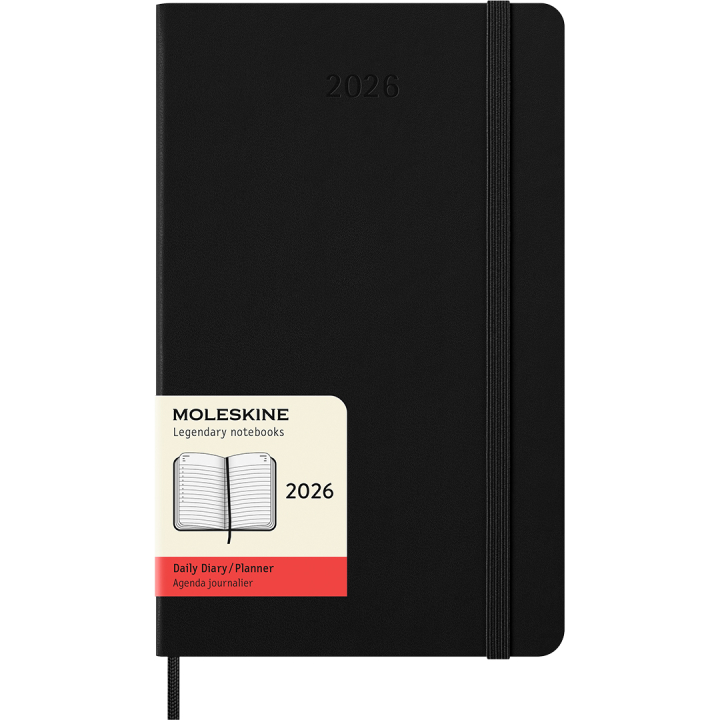 Calendrier 12M Daily 2026 Hardcover Large Black dans le groupe Papiers & Blocs / Calendriers et agendas / Calendriers 12 mois chez Pen Store (136081)