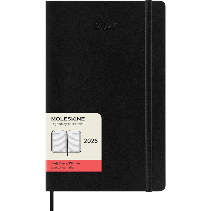 Calendrier 12M Daily 2026 Softcover Large Black dans le groupe Papiers & Blocs / Calendriers et agendas / Calendriers 12 mois chez Pen Store (136082)