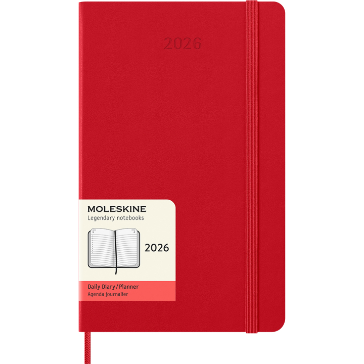 Calendrier 12M Daily 2026 Hardcover Large Red dans le groupe Papiers & Blocs / Calendriers et agendas / Calendriers 12 mois chez Pen Store (136084)