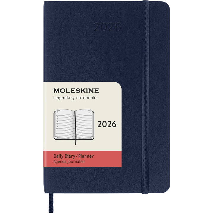 Calendrier 12M Daily 2026 Softcover Pocket Sapphire Blue dans le groupe Papiers & Blocs / Calendriers et agendas / Calendriers 12 mois chez Pen Store (136096)
