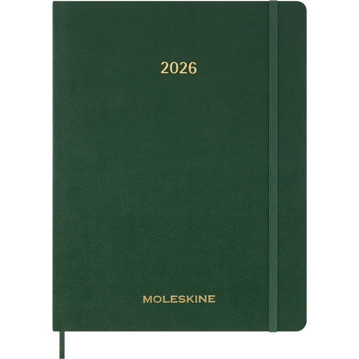 Calendrier 12M Weekly Vertical 2026 Hardcover XXL Myrtle Green dans le groupe Papiers & Blocs / Calendriers et agendas / Calendriers 12 mois chez Pen Store (136135)