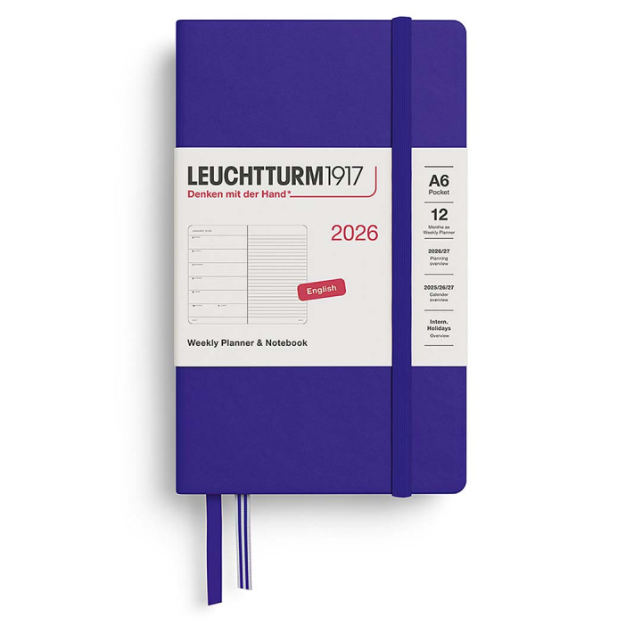 Calendrier Weekly Planner & Notebook 2026 A6 Ink dans le groupe Papiers & Blocs / Calendriers et agendas / Calendriers 12 mois chez Pen Store (136237)