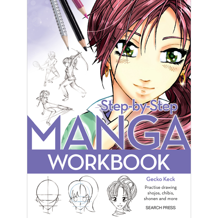 Step-by-Step Manga Workbook dans le groupe Loisirs créatifs / Livres / Livres pour inspiration chez Pen Store (136329)