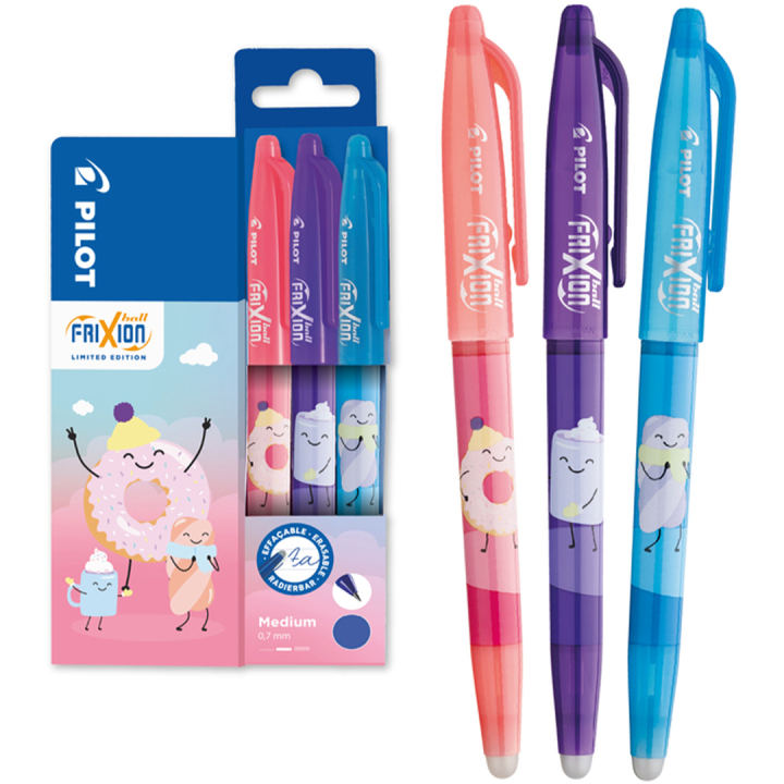 FriXion Ball Fancy 0.7 Lot de 3 dans le groupe Stylos / Écrire / Stylos encre gel chez Pen Store (136349)