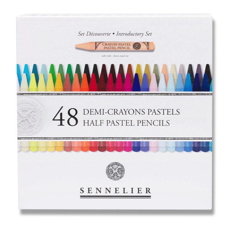 Ensemble de crayons pastels 48 pièces courts dans le groupe Stylos / Crayons d'artistes / Crayons pastels chez Pen Store (136582)