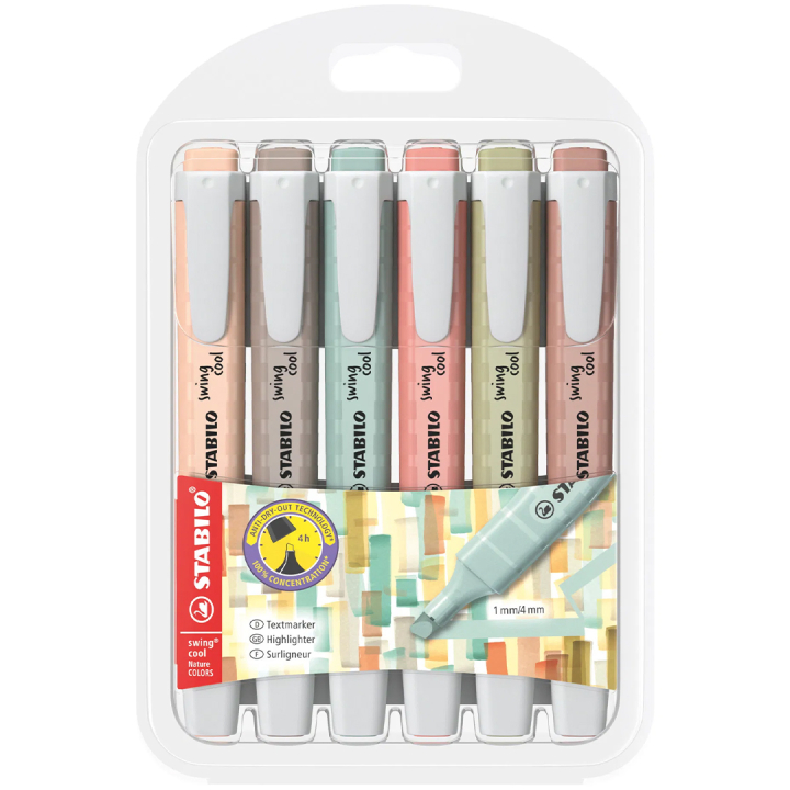Swing Cool Nature lot de 6 dans le groupe Stylos / Bureau / Surligneurs chez Pen Store (136796)