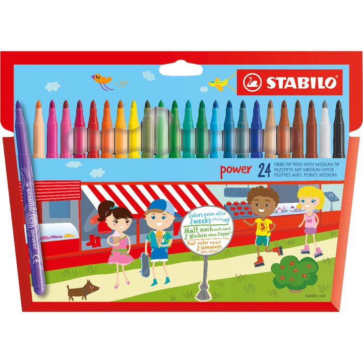 Power Feutre lot de 24 dans le groupe Kids / Crayons pours les enfants / Feutres pour les enfants chez Pen Store (136799)