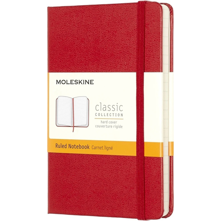 Classic Hard Cover Notebook Pocket Red dans le groupe Papiers & Blocs / Écrire et consigner / Carnets chez Pen Store (136819_r)