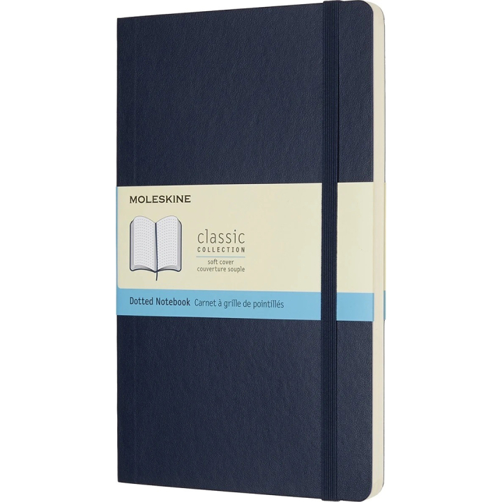 Classic Soft Cover Notebook Large Blue Dotted dans le groupe Papiers & Blocs / Écrire et consigner / Carnets chez Pen Store (136828)