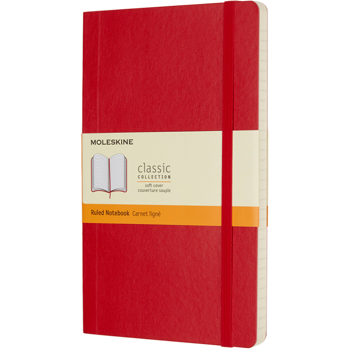 Classic Soft Cover Notebook Large Red dans le groupe Papiers & Blocs / Écrire et consigner / Carnets chez Pen Store (136830_r)