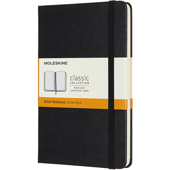Classic Hard Cover Notebook Medium Black dans le groupe Papiers & Blocs / Écrire et consigner / Carnets chez Pen Store (136838_r)