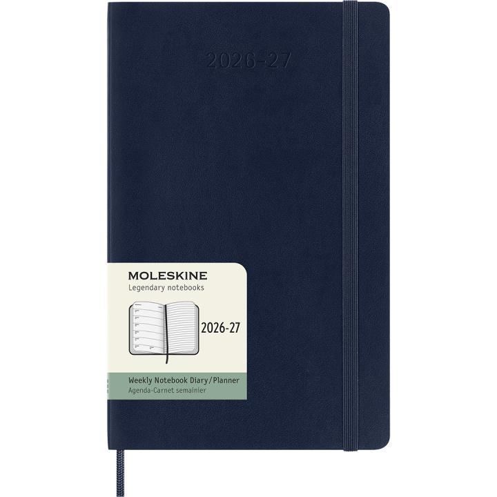 Calendrier 18M WeekNote Soft Cover Large Sapphire Blue dans le groupe Papiers & Blocs / Calendriers et agendas / Calendriers 18 mois chez Pen Store (137019)
