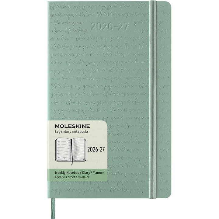 Calendrier 18M WeekNote Hard Cover Large Sage Green dans le groupe Papiers & Blocs / Calendriers et agendas / Calendriers 18 mois chez Pen Store (137024)
