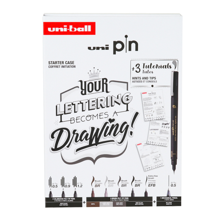 Pin Fine Line Lettering Set dans le groupe Stylos / Crayons d'artistes / Feutres Fineliners chez Pen Store (137084)