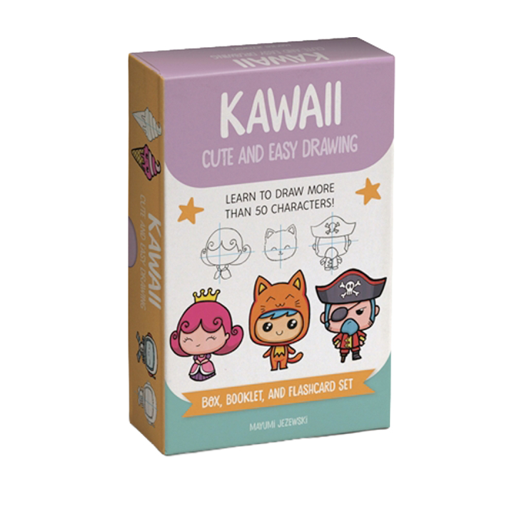 Kawaii Cute and Easy Drawing Deck dans le groupe Loisirs créatifs / Livres / Livres d'instruction chez Pen Store (137175)