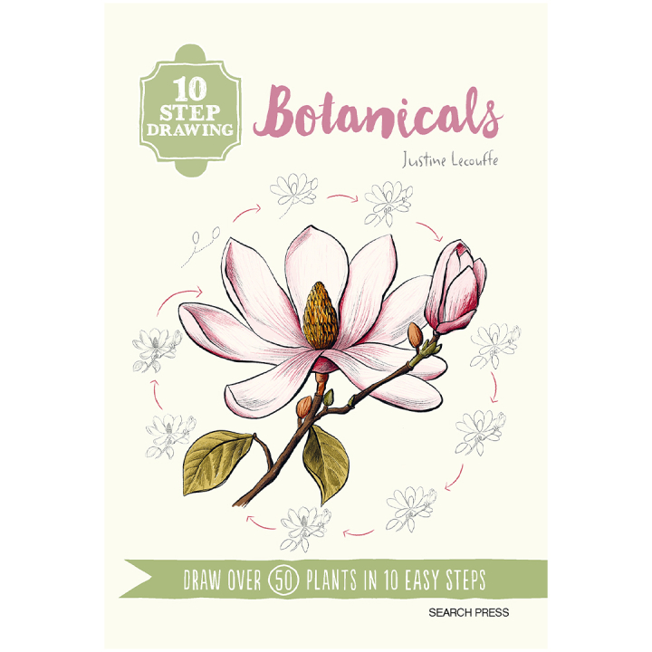 10 Step Drawing: Botanicals dans le groupe Loisirs créatifs / Livres / Livres d'instruction chez Pen Store (137196)