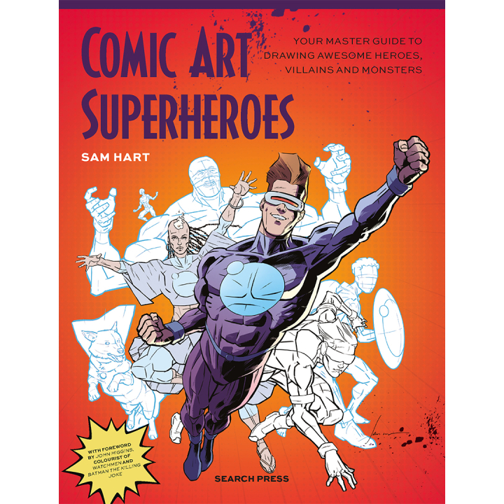 Comic Art Superheroes dans le groupe Loisirs créatifs / Livres / Livres d'instruction chez Pen Store (137208)