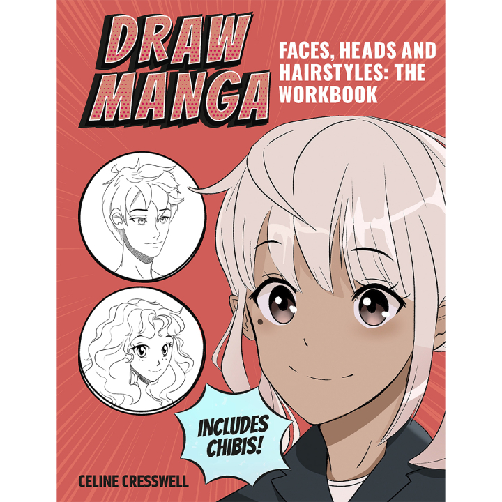 Draw Manga Faces, Heads and Hairstyles dans le groupe Loisirs créatifs / Livres / Livres d'instruction chez Pen Store (137217)