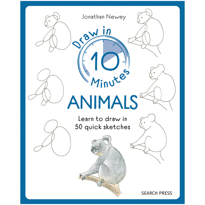 Draw in 10 Minutes: Animals dans le groupe Loisirs créatifs / Livres / Livres d'instruction chez Pen Store (137218)