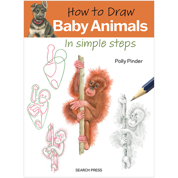 How to Draw: Baby Animals dans le groupe Loisirs créatifs / Livres / Livres d'instruction chez Pen Store (137223)