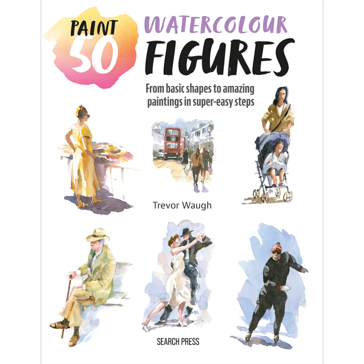 Paint 50: Watercolour Figures dans le groupe Loisirs créatifs / Livres / Livres d'instruction chez Pen Store (137228)