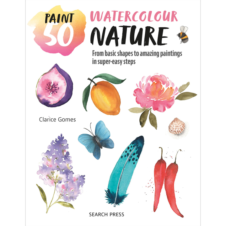 Paint 50: Watercolour Nature dans le groupe Loisirs créatifs / Livres / Livres d'instruction chez Pen Store (137229)