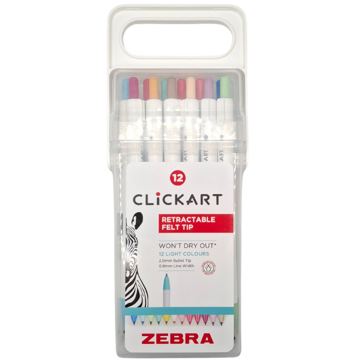 Clickart Light Colors lot de 12 dans le groupe Stylos / Bureau / Marquers chez Pen Store (137261)